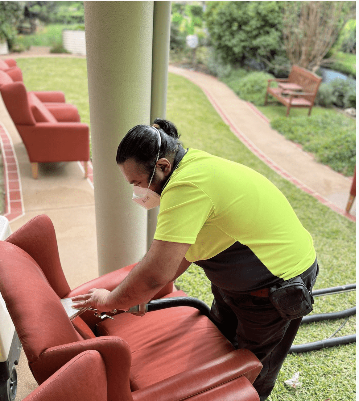 Thorough surface dusting using eco-friendly products to ensure a clean and dust-free environment.