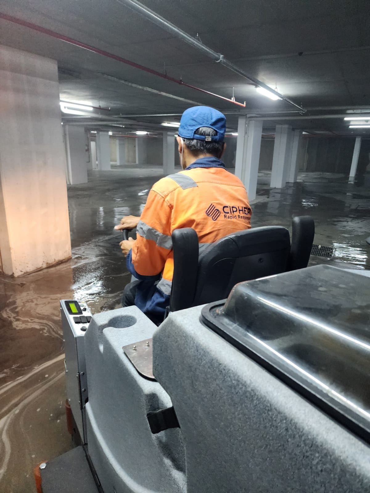 Cipher's professional Car Park and Sweeping Service team.