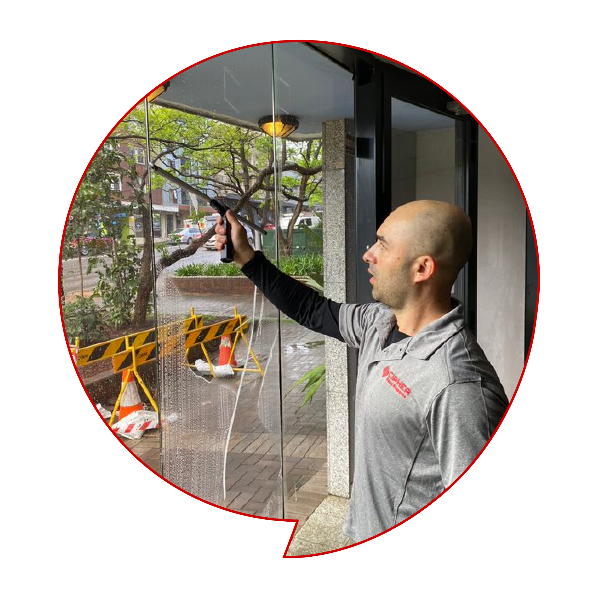 Cipher's professional window cleaning team.