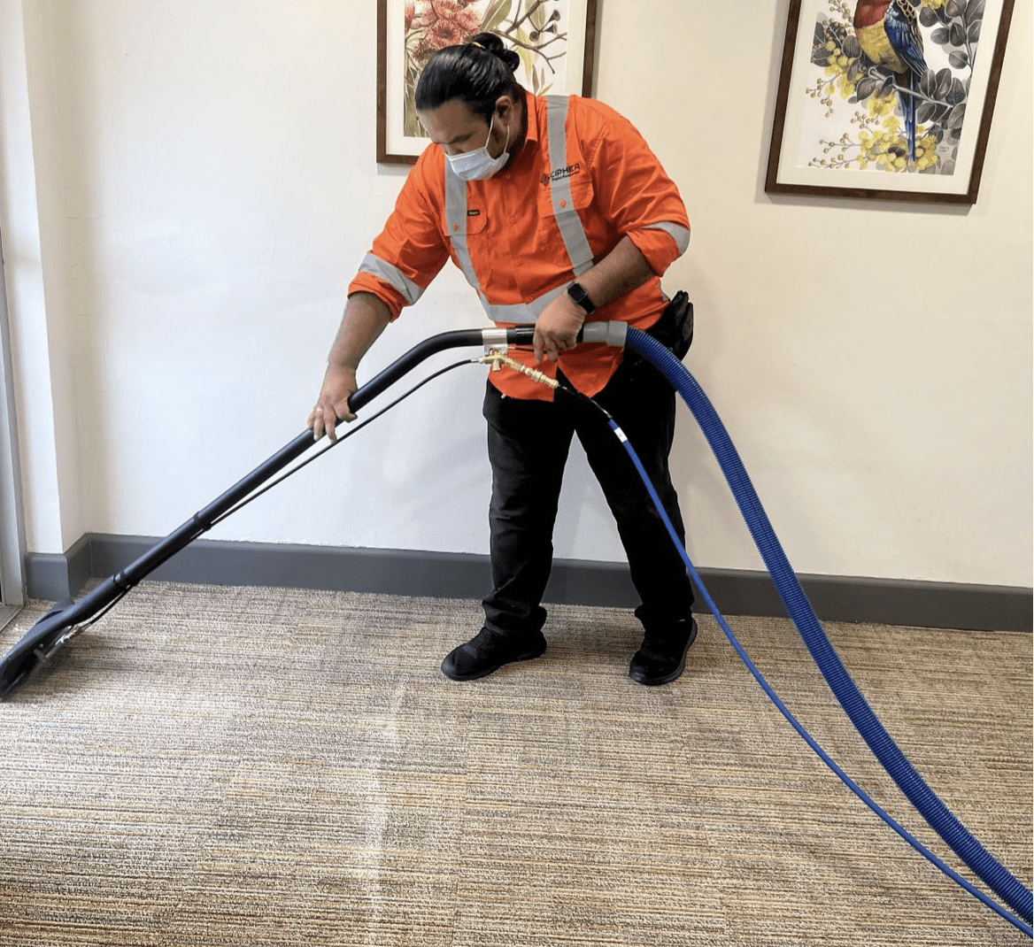 Cipher has a dedicated team to clean all kinds of carpets ranging from Upholstery, curtains, and floor carpet. We have a special team for water extraction