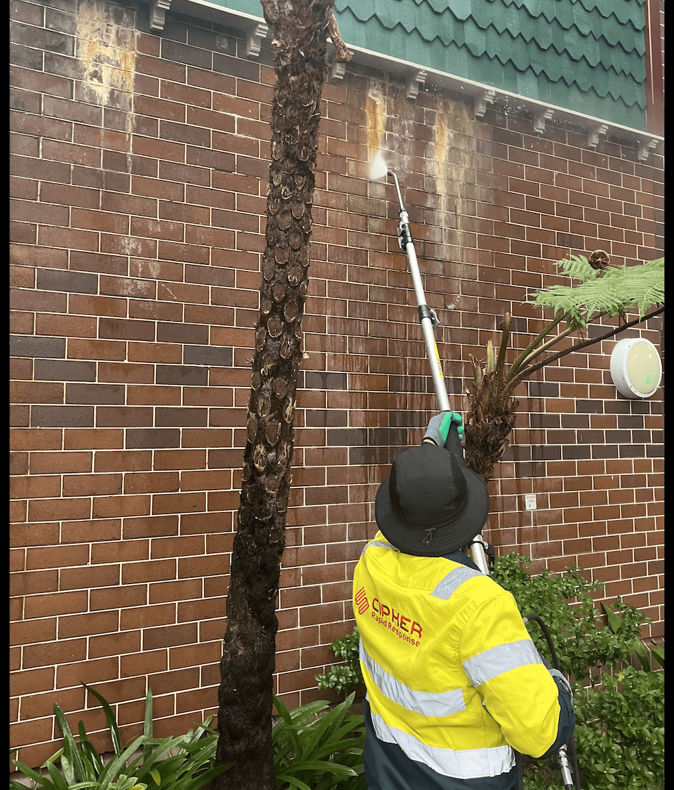 High-pressure cleaning services using advanced equipment to effectively remove dirt, grime, and stains from various surfaces.