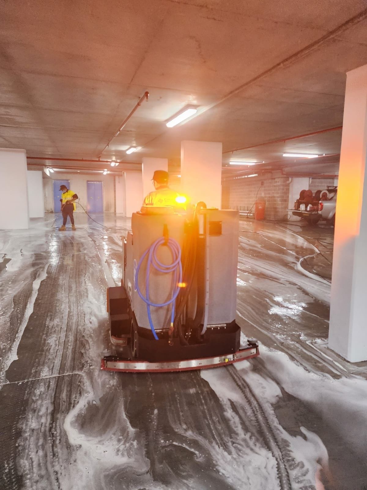 Cipher's professional Car Park and Sweeping Service team.